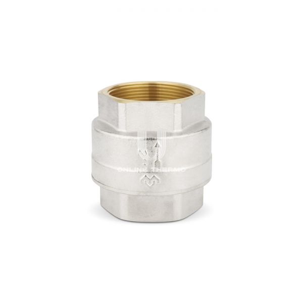 Обратный клапан Varmega VM04906, 2" ВР, с седлом из нейлона, никелированный