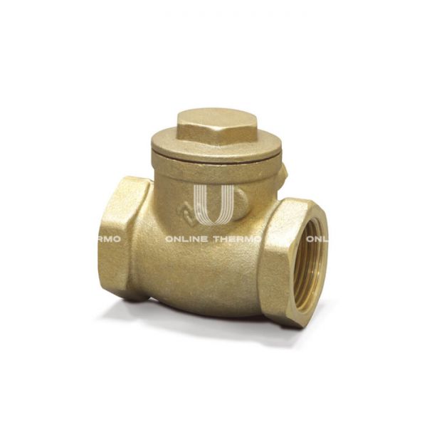 Горизонтальный обратный клапан Varmega VM05202 3/4" ВР, с латунным затвором
