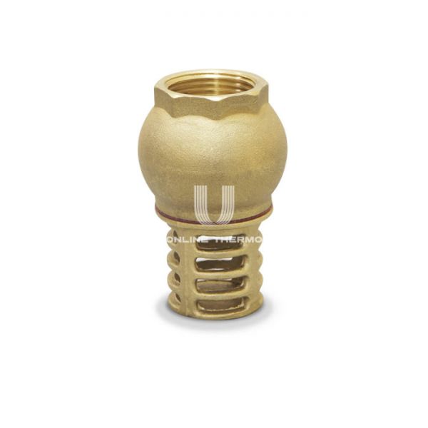 Обратный донный (приемный) клапан Varmega VM05304 1 1/4" ВР, с латунным седлом и латунной сеткой