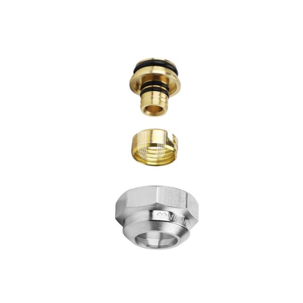 Резьбозажимное соединение (фитинг евроконус) Varmega VM09202, 3/4"EK для подключения трубы 16х2.0 мм