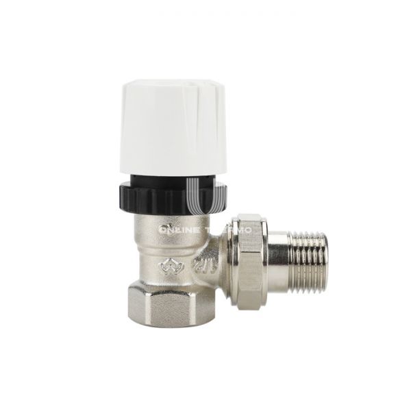 Термостатический клапан (терморегулятор) Varmega VM10401, 1/2" ВР-НР, угловой, без преднастройки