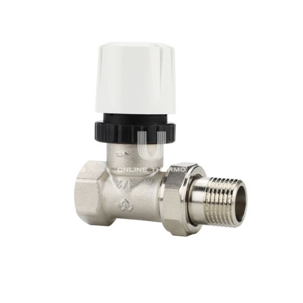 Термостатический клапан (терморегулятор) Varmega VM10501, 1/2" ВР-НР, прямой, без преднастройки