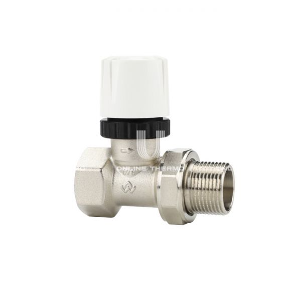 Термостатический клапан (терморегулятор) Varmega VM10503, 3/4" ВР-НР, прямой, без преднастройки