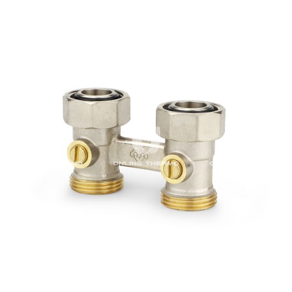 Узел нижнего подключения Varmega VM14111 3/4"EKх3/4"EK НР-ВР, прямой, для двухтрубных систем