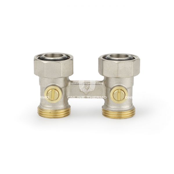 Узел нижнего подключения Varmega VM14111 3/4"EKх3/4"EK НР-ВР, прямой, для двухтрубных систем