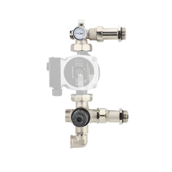 Насосно-смесительный узел Varmega Varmix 4TMV, с 4-х ходовым термосмесительным клапаном, без насоса