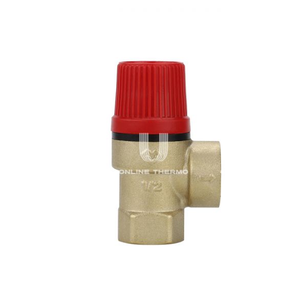 Клапан предохранительный (сбросной) Varmega VM16627 1/2×3/4" ВР, 6 бар, мембранный, латунь