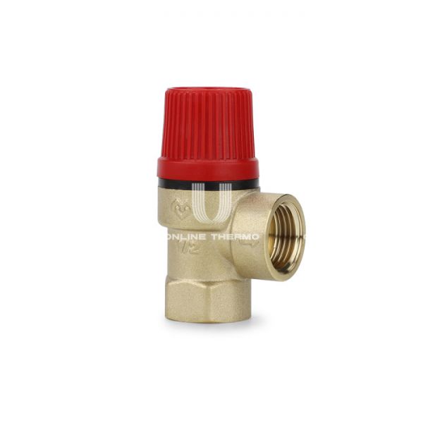 Клапан предохранительный (сбросной) Varmega VM16627 1/2×3/4" ВР, 6 бар, мембранный, латунь