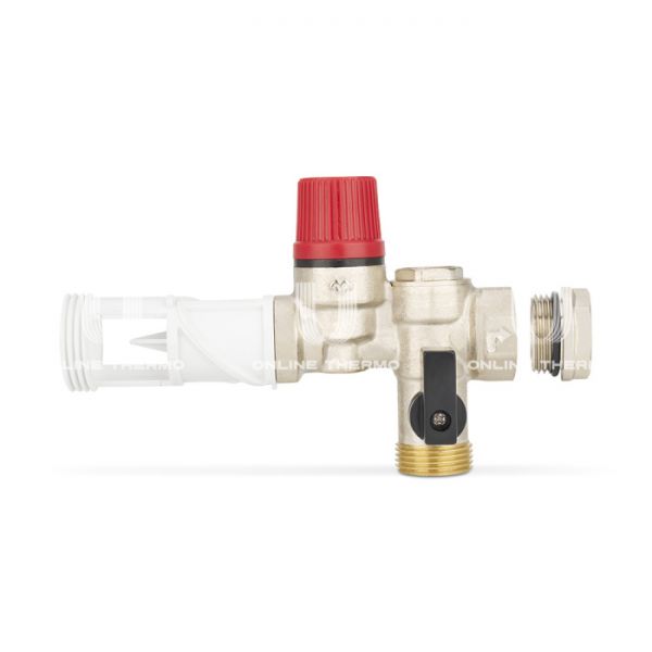 Группа безопасности бойлера Varmega VM16901, 3/4" (1/2"), с поворотным элементом, 7 бар