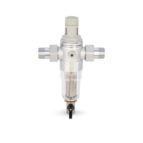 Комбинированный промывной фильтр Varmega VM22802, 3/4" НР, для холодной воды, с редуктором давления