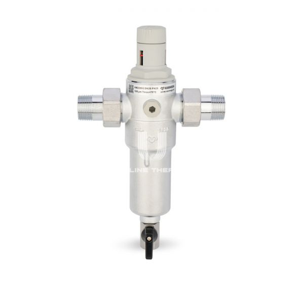 Комбинированный промывной фильтр Varmega VM22902, 3/4" НР, для горячей и холодной воды, с редуктором давления