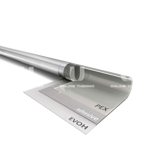 Универсальная труба Varmega Flex PE-Xa/EVOH VM50101 16x2.2, бухта 200 м, серая (серебристая), многослойная