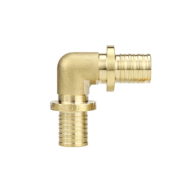 Угольник (угол) 90° равносторонний Varmega Slide-fit VM50814, 32 мм, аксиальный, латунь