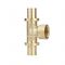 Тройник с внутренней резьбой Varmega Slide-fit VM51111, 16х1/2", латунный, аксиальный