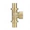 Тройник с внутренней резьбой Varmega Slide-fit VM51119, 32х1", латунный, аксиальный