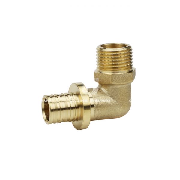 Угольник (угол) 90° с наружной резьбой Varmega Slide-fit VM51411, 16x1/2", аксиальный