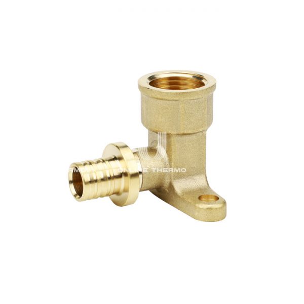 Угольник настенный (водорозетка) с внутренней резьбой Varmega Slide-fit VM51612, 20x1/2", высота 50 мм, с креплением, аксиальный