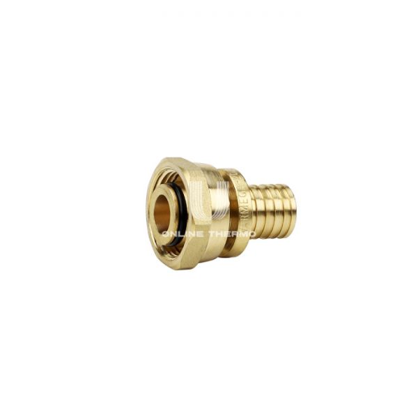 Муфта переходная (переходник на евроконус) с накидной гайкой Varmega Slide-fit VM51711, 16x3/4"EK, аксиальная