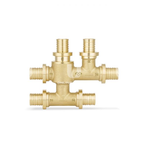 Узел распределительный Varmega Slide-Fit VM53514, 20?20?20, аксиальный