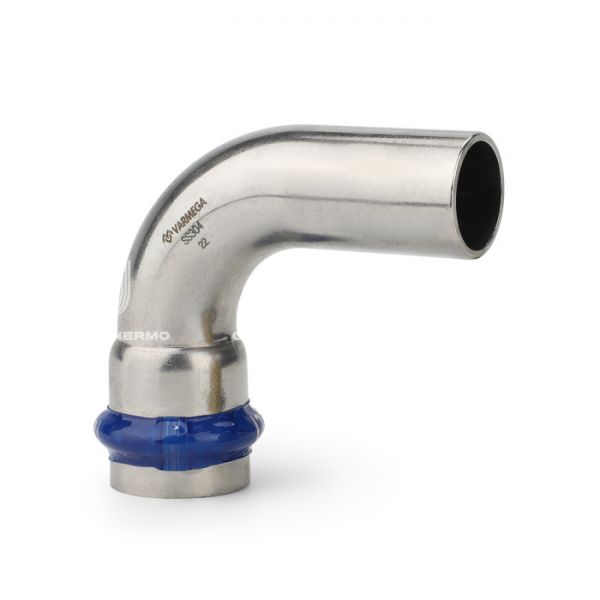 Угольник 90° однораструбный Varmega Inox Press VM711002222, 22?22a мм