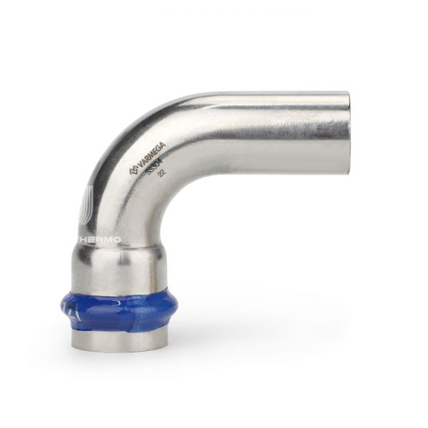 Угольник 90° однораструбный Varmega Inox Press VM711003535, 35?35a мм
