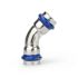 Угольник 45° двухраструбный Varmega Inox Press VM712002222, 22?22 мм
