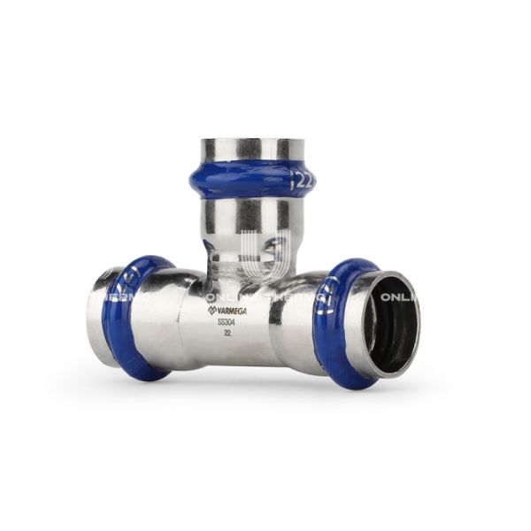 Тройник раструбный Varmega Inox Press VM718545454, 54?54?54 мм