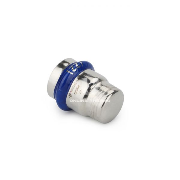 Заглушка раструбная Varmega Inox Press VM722000022, 22 мм