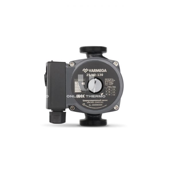 Насос циркуляционный Varmega VMCP01 Basic 25/40 130, VMCP01-25401301, без гаек