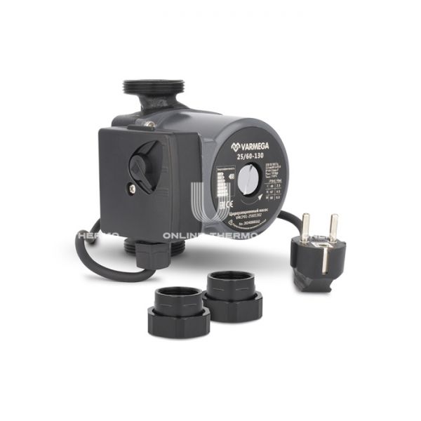 Насос циркуляционный Varmega VMCP01 Basic 25/60 130, VMCP01-25601302, с гайками