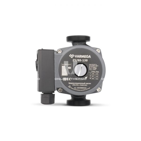 Насос циркуляционный Varmega VMCP01 Basic 25/60 130, VMCP01-25601302, с гайками