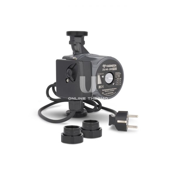 Насос циркуляционный Varmega VMCP02 PRO 25/40 180, VMCP02-25401802, с гайками