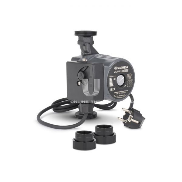 Насос циркуляционный Varmega VMCP02 PRO 25/60 180, VMCP02-25601802, с гайками