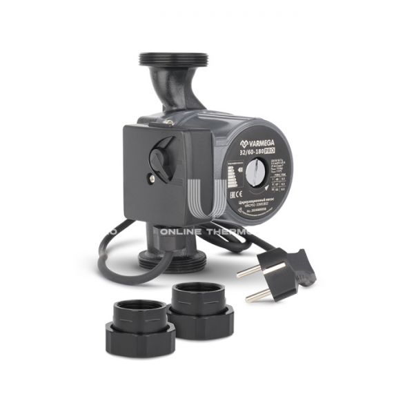 Насос циркуляционный Varmega VMCP02 PRO 32/60 180, VMCP02-32601802, с гайками