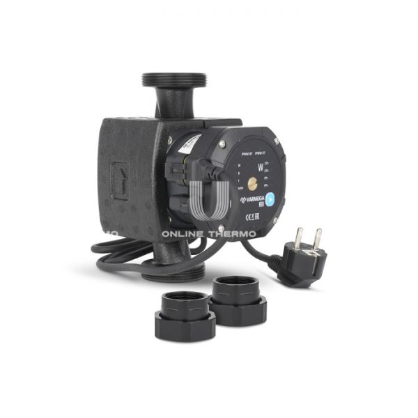 Насос энергоэффективный Varmega VMCP03 2E 32/60 180, VMCP03-32601803, с гайками и термоизоляцией