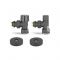Комплект термостатический с запорным клапаном Varmega №1 VMDV10-210415, 1/2" x 3/4"EK ВР-НР, угловой, черный
