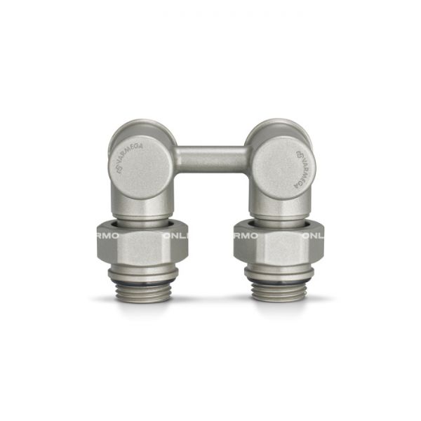 Узел нижнего подключения Varmega VMDV20-300415, 1/2"×3/4"EK НР, угловой, серый