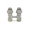 Узел нижнего подключения Varmega VMDV21-300415, 1/2"×3/4"EK НР, прямой, серый
