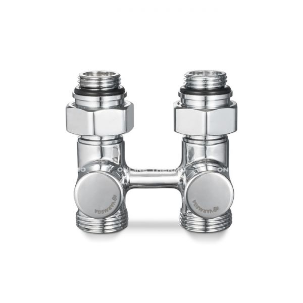 Узел нижнего подключения Varmega VMDV21-400415, 1/2"×3/4"EK НР, прямой, хром