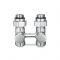 Узел нижнего подключения Varmega VMDV21-400415, 1/2"×3/4"EK НР, прямой, хром