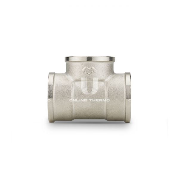 Тройник равносторонний с внутренней резьбой Varmega ВР 2", VMTF09-N090909, никелированный