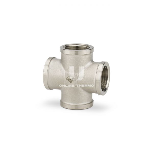 Крестовина с внутренней резьбой Varmega ВР 1/2", VMTF21-N000404, никелированная