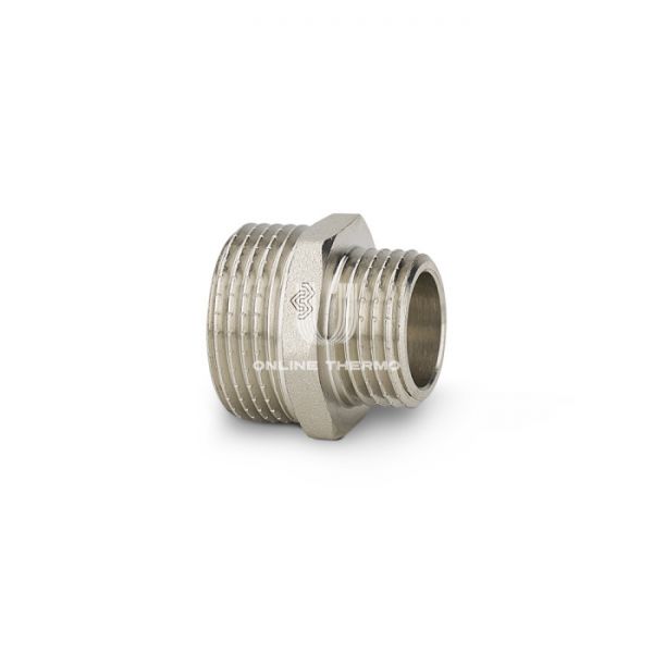 Ниппель переходной Varmega 1"x3/4", VMTF30-N000605, никелированный