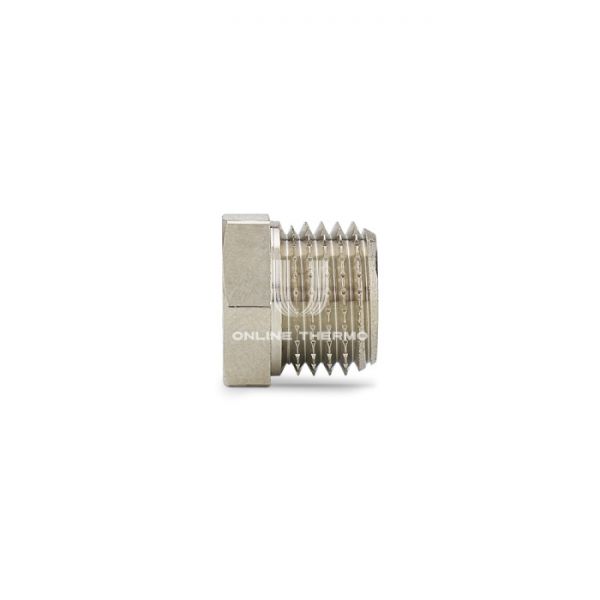 Заглушка с наружной резьбой Varmega НР 1 1/4", VMTF34-N000007, никелированная