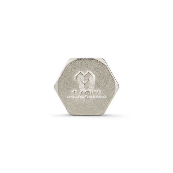 Заглушка с внутренней резьбой Varmega ВР 1/2", VMTF35-N000004, никелированная