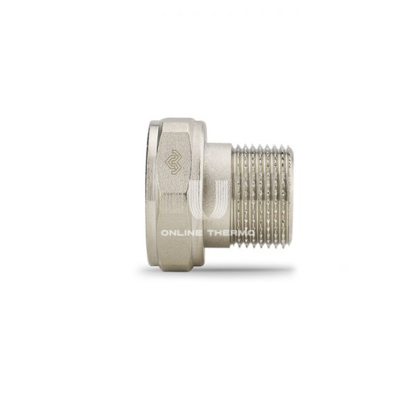 Соединитель переходной Varmega с НГ ВР-НР 1"x3/4", VMTF58-N000605, с плоским уплотнением, никелированный