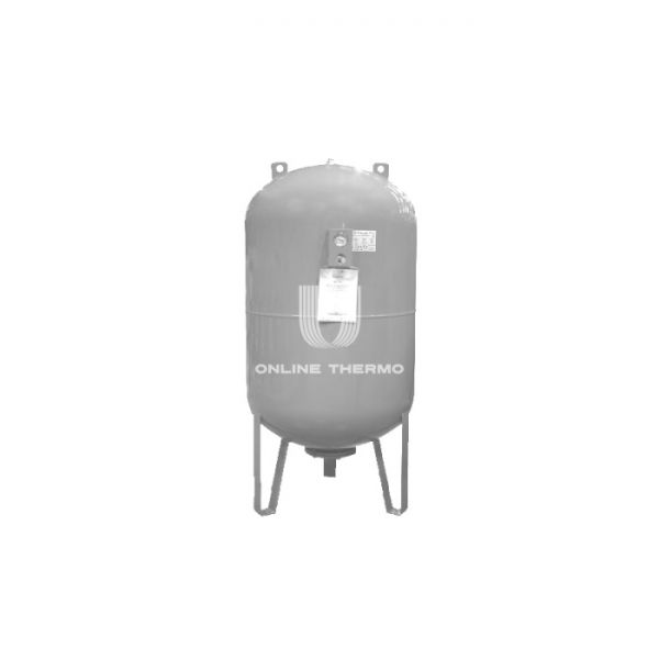 Расширительный мембранный бак Waterstry CW-LV, 300 л, серый, вертикальный, напольный на ножках, с манометром