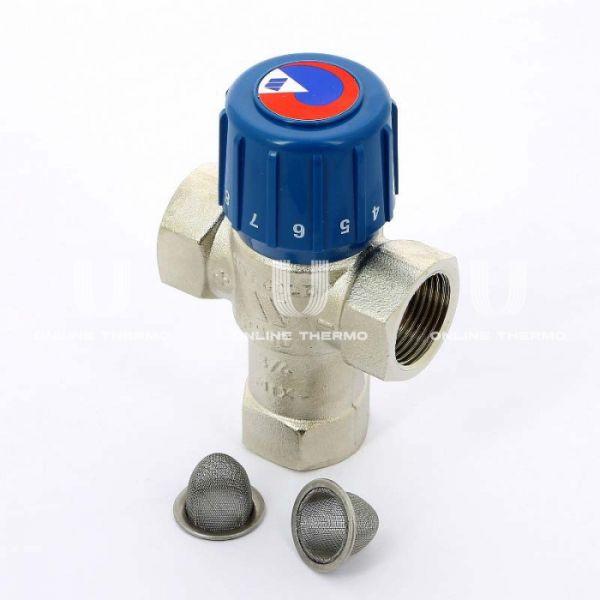 Термостатический смесительный клапан Watts Aquamix 10017420 DN20 ВР 3/4'', Kvs 1.9, PN10, 25-50°C