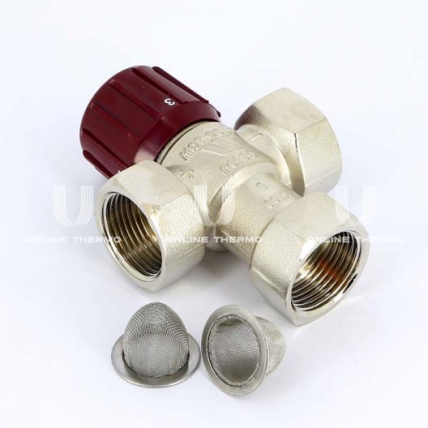 Термостатический смесительный клапан Watts Aquamix 10017422 DN25 ВР 1", Kvs 2.1, PN10, 42-60°C