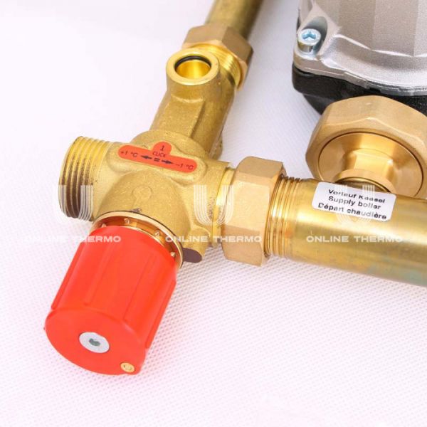 Насосно-смесительный узел (группа автономной циркуляции) для напольного отопления Watts Isotherm 10023372 1" с насосом Wilo RS 25/6-3